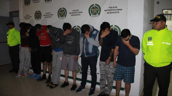 294345_BLU Radio. Capturan a integrantes de la banda ‘Los Chukys’ en Bogotá // Foto: @seguridadbog