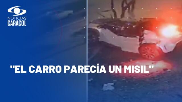 Impactantes videos del accidente en Bogotá donde murió joven conductor Impactantes videos del accidente en Bogotá donde murió joven conductor