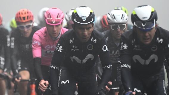 Nairo Quintana, ciclista del Movistar Team, en la fuga de la etapa 17 del Giro de Italia 2024 Nairo Quintana, ciclista del Movistar Team, en la fuga de la etapa 17 del Giro de Italia 2024