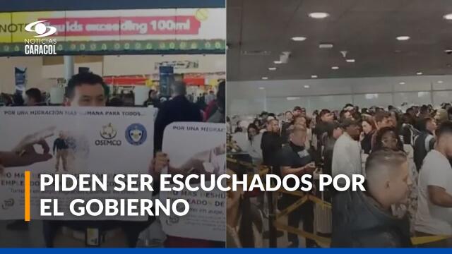 Así avanza el plan tortuga de sindicatos de Migración Colombia en las terminales aéreas del país Así avanza el plan tortuga de sindicatos de Migración Colombia en las terminales aéreas del país