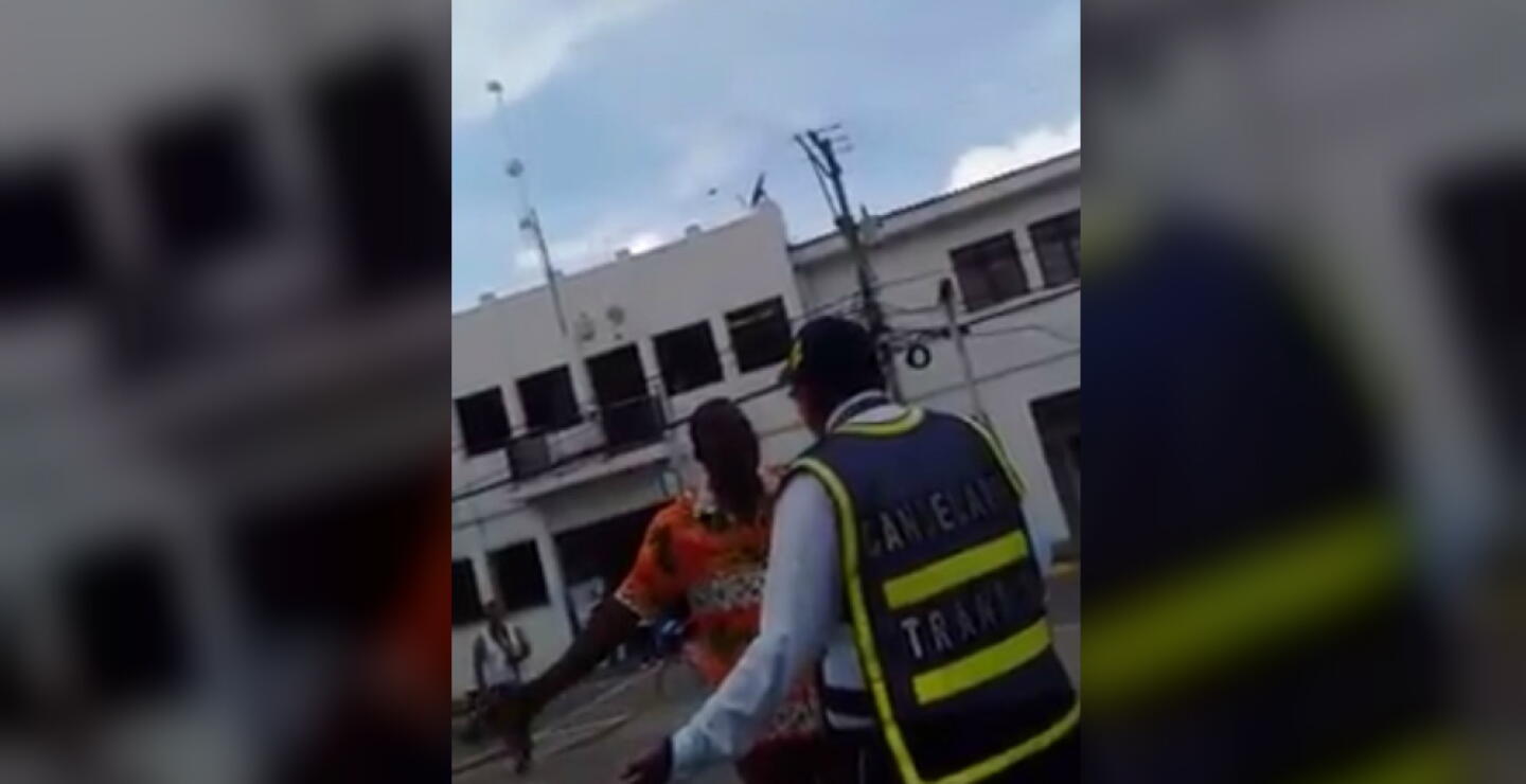 291901_Blu Radio / Video: Ciudadano amenazó de muerte a guarda de tránsito en Candelaria, Valle / Foto: Tomada del video