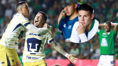 Pumas venció a León, con James en cancha, por la Liga MX.