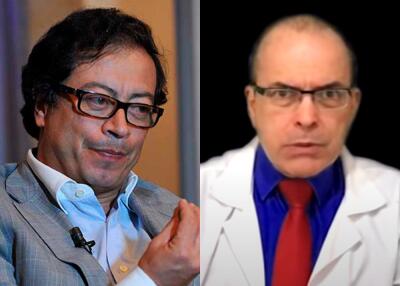 370872_Gustavo Petro y Raúl Salazar // Fotos: AFP, YouTUbe 'Dr RAUL SALAZAR'