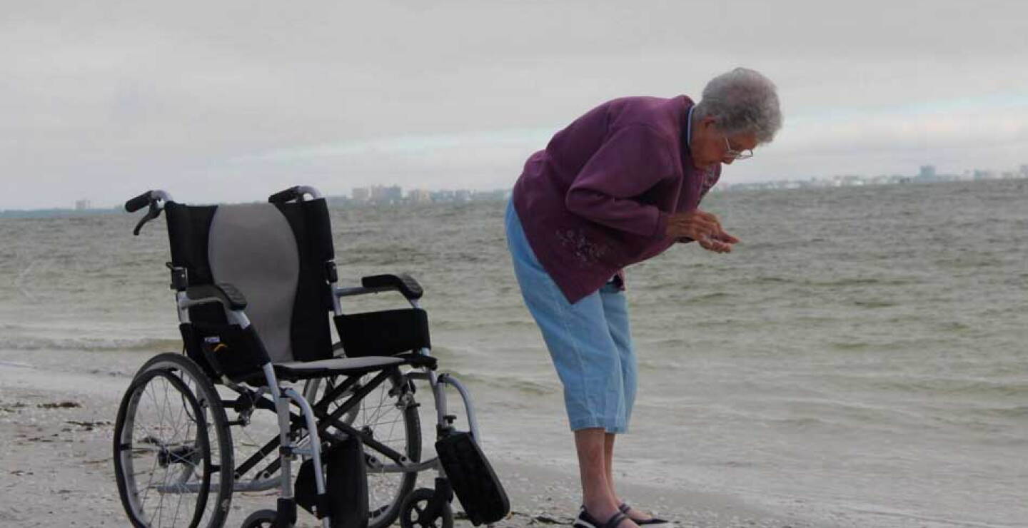 En la playa de Sanibel, Florida