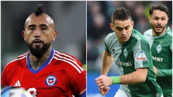 Arturo Vidal y Rafael Santos Borré Arturo Vidal y Rafael Santos Borré