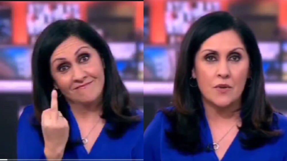 Sorprenden a presentadora de la BBC haciendo 'pistola' en pleno noticiero: “Era una broma” - BluRadio