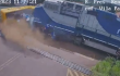 Accidente con tren de la ciudad brasileña de Jandaia do Sul