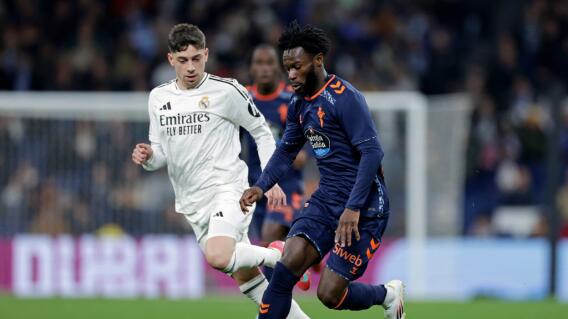 Federico Valverde en Real Madrid vs. Celta de Vigo. Federico Valverde en Real Madrid vs. Celta de Vigo.