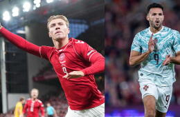 Dinamarca y Portugal se enfrentan en la Liga de Naciones de la UEFA. 