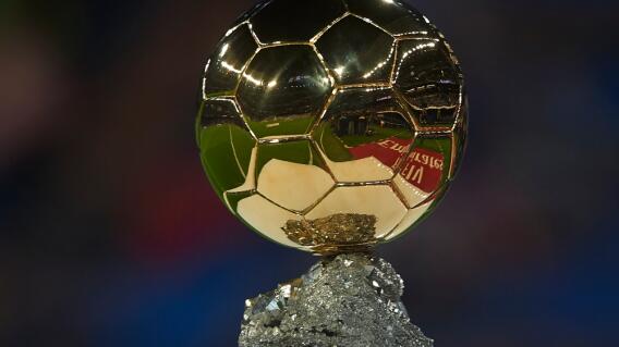 Imagen de referencia del trofeo oficial del Balón de Oro Imagen de referencia del trofeo oficial del Balón de Oro