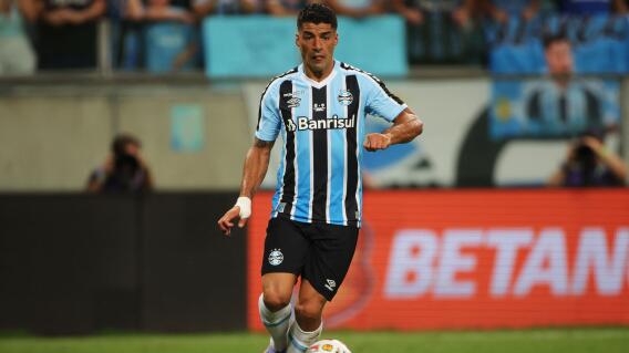 Luis Suárez, jugador del Gremio de Brasil. Luis Suárez, jugador del Gremio de Brasil.