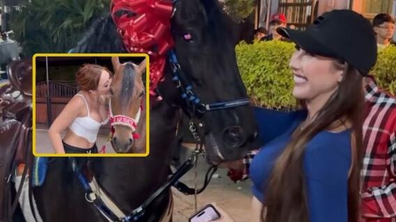 Video de Aída Victoria con un caballo, ¿real? Video de Aída Victoria con un caballo, ¿real?