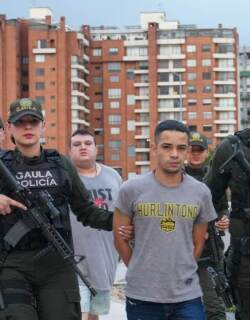 Capturados por el Gaula de la Policía.