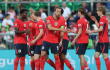 Jugadores de Inglaterra y un festejo de gol contra Croacia por la Liga de Naciones.