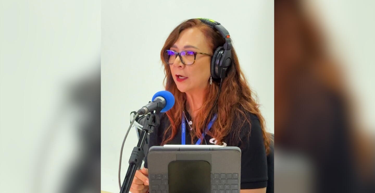Goga narrando la etapa 16 del Giro de Italia 2024 por Caracol Sports.