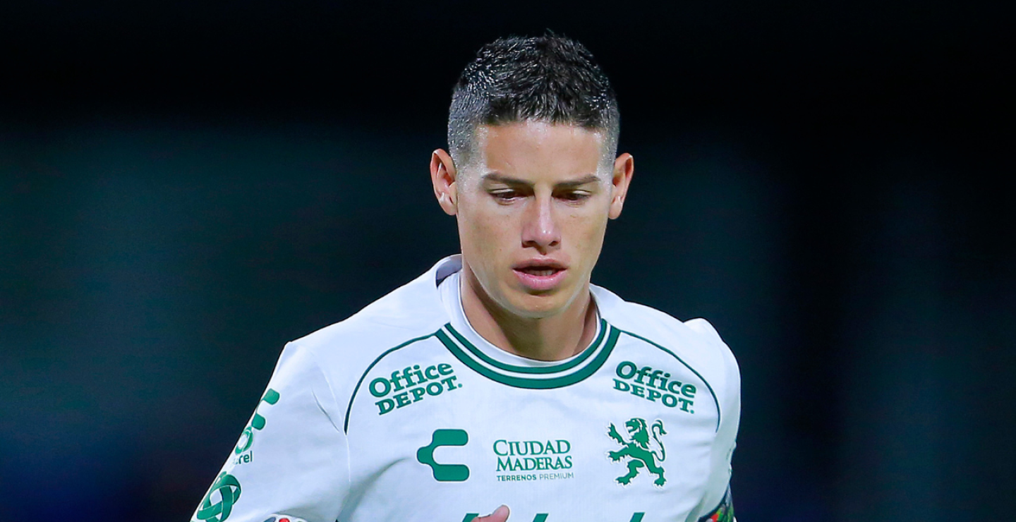 James Rodríguez, mediocampista y capitán del Club León, en un partido de la Liga MX