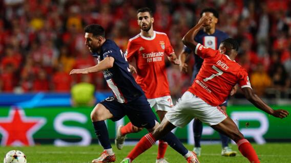 Benfica y PSG se enfrentaron este miércoles en la Champions. Benfica y PSG se enfrentaron este miércoles en la Champions.