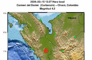 Temblor en Colombia hoy fue en el Chocó