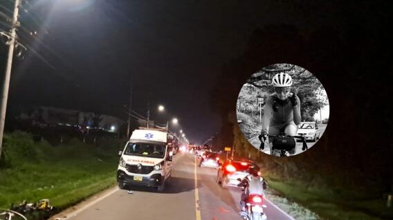Ciclista que murió en la vía Sibaté-Soacha. Ciclista que murió en la vía Sibaté-Soacha.