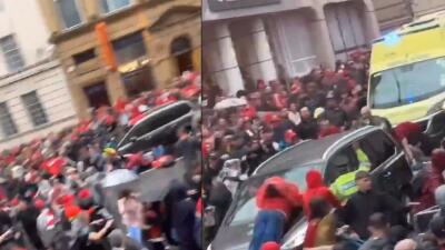 Hinchas de Liverpool atropellados