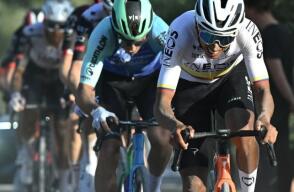 Egan Bernal en la Clásica Jaén Paraíso Interior. Egan Bernal en la Clásica Jaén Paraíso Interior.