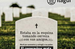 370881_Alcaldía de Itagüí pide quedarse en casa con campaña. Foto: Cortesía