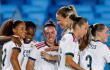 Linda Caicedo junto a sus compañeras del Real Madrid femenino.