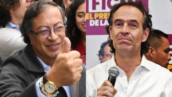 Gustavo Petro y Federico Gutiérrez.