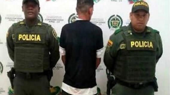 299450_Capturado presunto violador en Cimitarra /foto: Policía Nacional