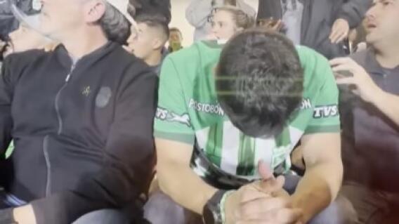 Sebastián Arango, presidente de Nacional, en medio de celebración. Sebastián Arango, presidente de Nacional, en medio de celebración.