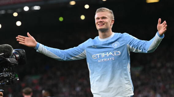 Erling Haaland, delantero y figura del Manchester City.