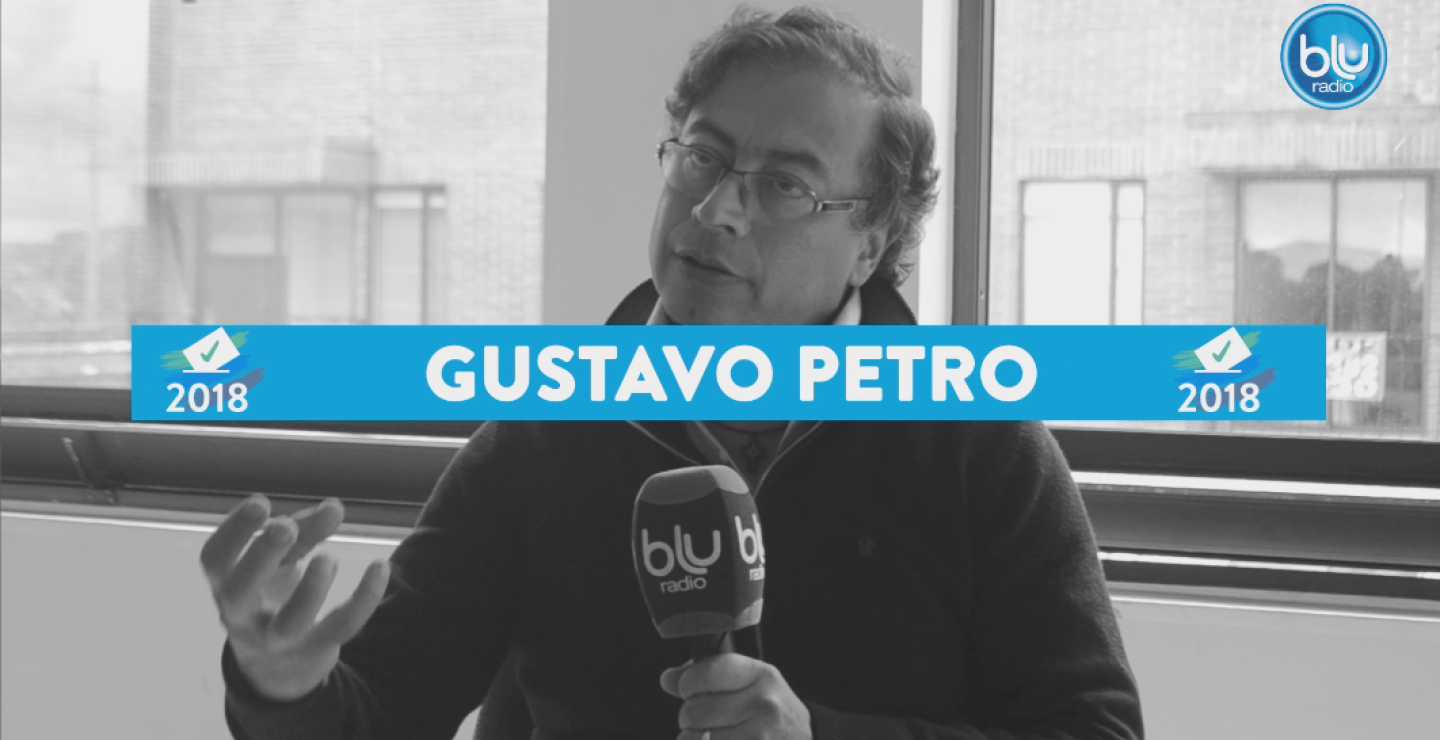 299533_BLU Radio. Gustavo Petro / Foto: BLU Radio