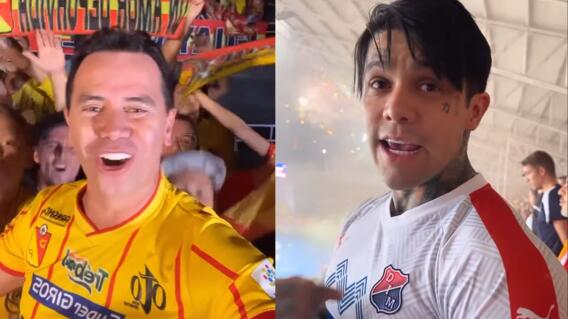 Jhonny Rivera y Yeferson Cossio viviendo la final de la Liga Betplay Jhonny Rivera y Yeferson Cossio viviendo la final de la Liga Betplay