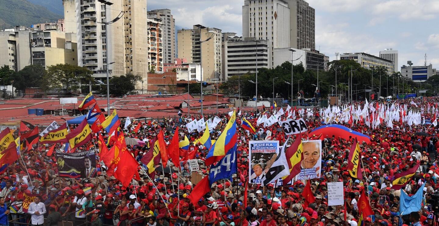 326504_BLU Radio, Marchas de opositores y chavistas en Venezuela / Foto: AFP