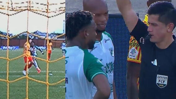 Leyser Chaverra fue expulsado en Pereira vs. Cali por la Liga BetPlay II-2026.