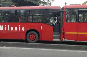 287075_Blu Radio. Choque TransMilenio. Foto: Blu Radio