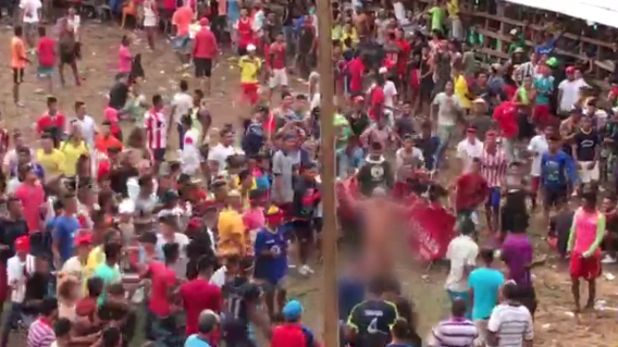 292098_Blu Radio / Mujer desnuda en corralejas de Santo Tomás. Foto: Cortesía