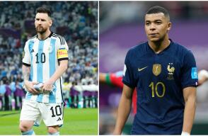 Argentina y Francia jugarán la final del Mundial de Qatar 2022. En la foto, Lionel Messi, figura de la 'albiceleste', y Kylian Mbappé, crack 'bleu'.