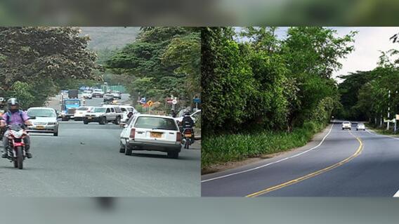 289652_Blu Radio / Estos son los desvíos en la antigua vía Cali-Yumbo por las obras de ampliación. Foto: Gobernación del Valle.