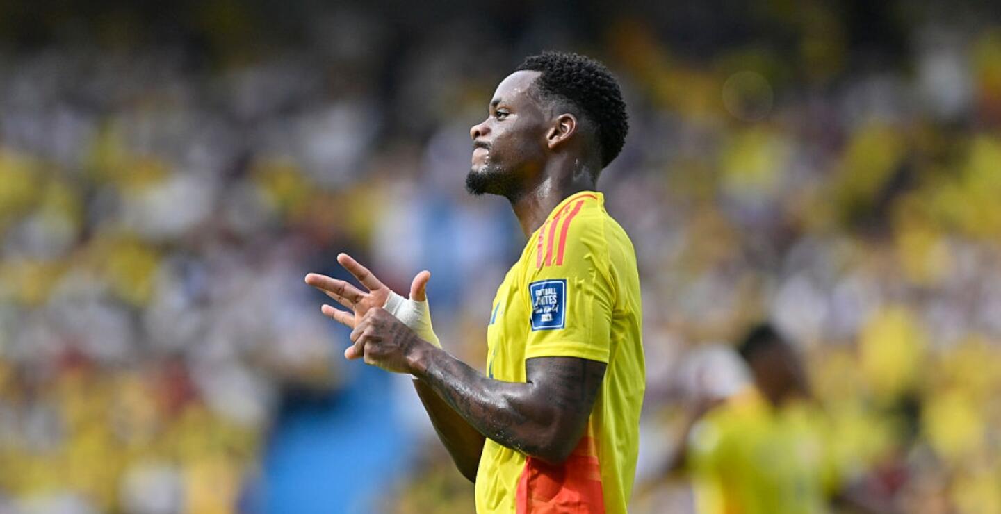 Jhon Durán en compromiso con la Selección Colombia. 