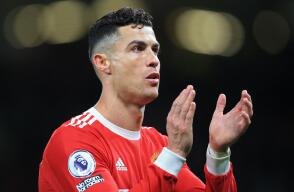 Cristiano Ronaldo, delantero del Manchester United. Cristiano Ronaldo, delantero del Manchester United.