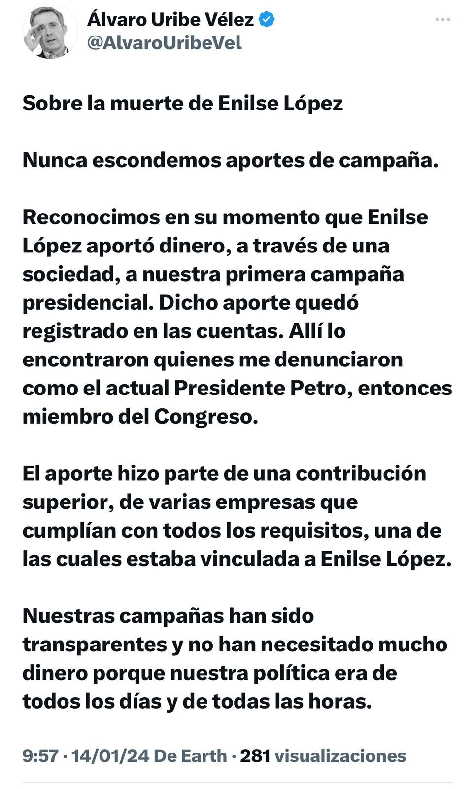 Trino Uribe sobre Enilce López 'La Gata'.jpeg Trino Uribe sobre Enilce López 'La Gata'.jpeg