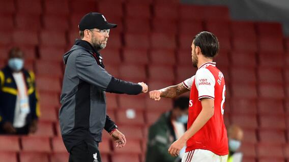 Jürgen Klopp y Dani Ceballos Jürgen Klopp y Dani Ceballos