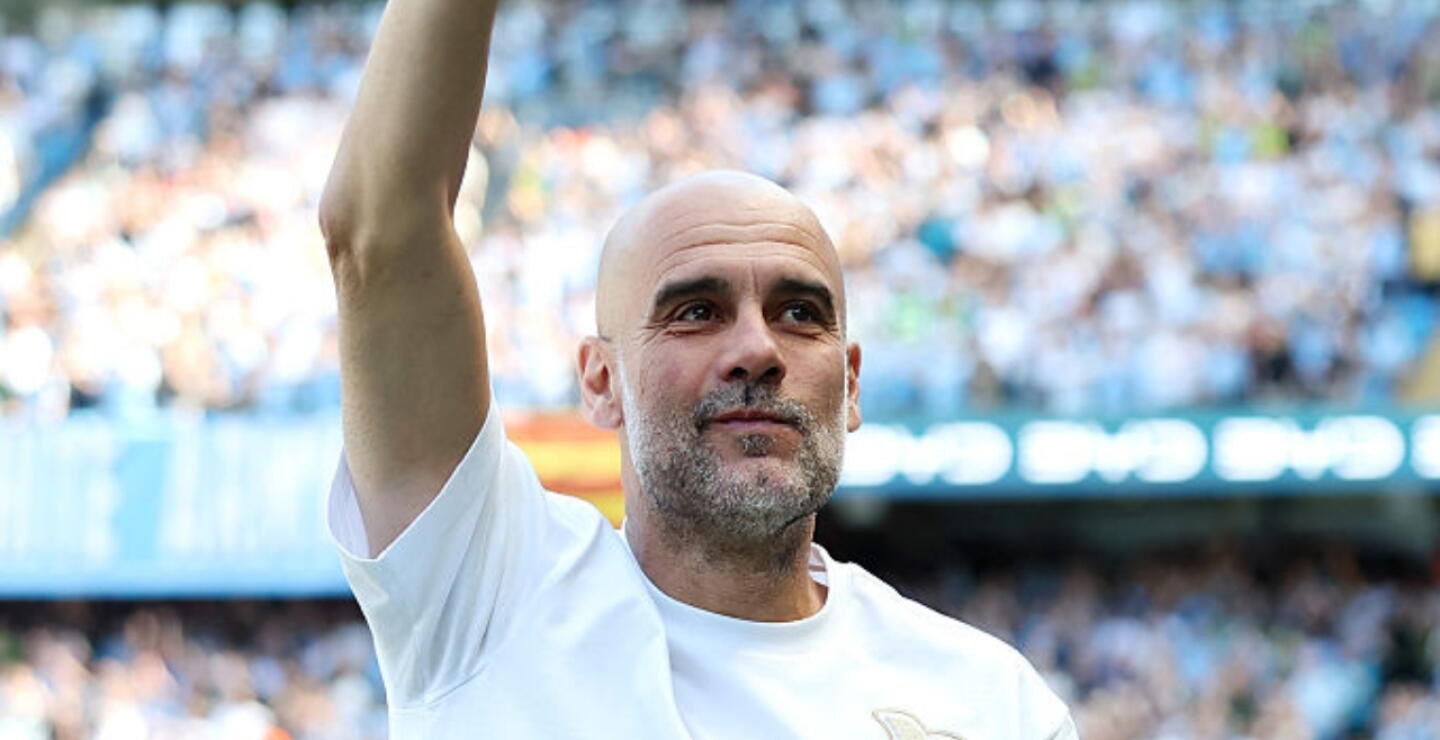 Pep Guardiola se despidió como técnico del Manchester City. 