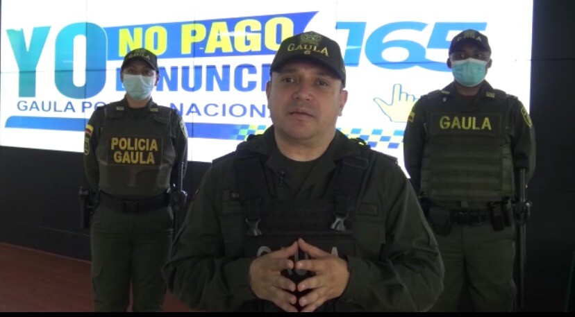 Teniente Coronel Jaime Hernan Rios- Jefe Seccional de Investigación Criminal Gaula Policía