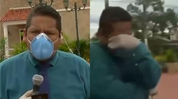 21765_Periodista en Guayaquil llora al escuchar las campanas / FOTO: Captura youtube 21765_Periodista en Guayaquil llora al escuchar las campanas / FOTO: Captura youtube