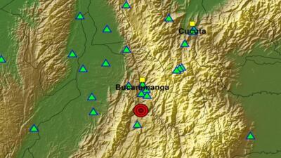 Fuerte temblor de magnitud 5,0 sacudió a Santander en la madrugada de este 16 de enero