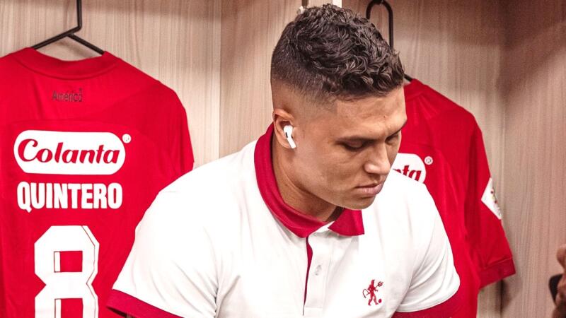Juan Fernando Quintero, así llegó al Pascual Guerrero para debutar con América ante Santa Fe en Liga Betplay.jpg Juan Fernando Quintero, así llegó al Pascual Guerrero para debutar con América ante Santa Fe en Liga Betplay.jpg