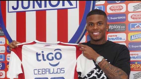 Brayan Ceballos, nuevo jugador del Junior de Barranquilla. Brayan Ceballos, nuevo jugador del Junior de Barranquilla.