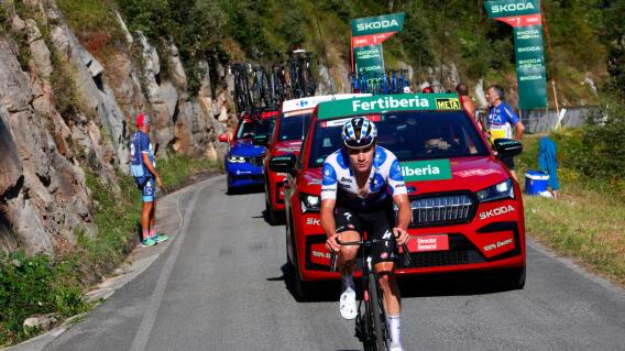 Remco Evenepoel, en la Vuelta a España. Remco Evenepoel, en la Vuelta a España.